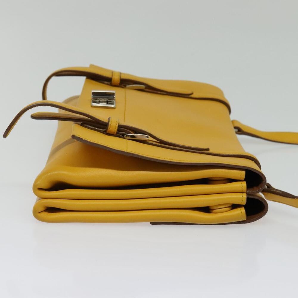 PRADA Shoulder Bag Yellow Silver - Picture 5 of 9